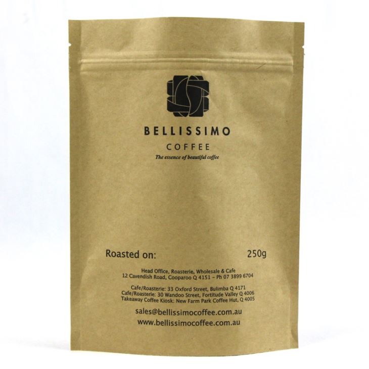 250г станд уп кава торбе помоћу патент затварача