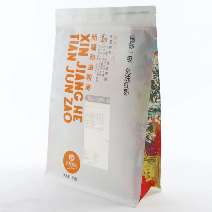 Side Gusset Flat Bottom Nuts Snacks Bags