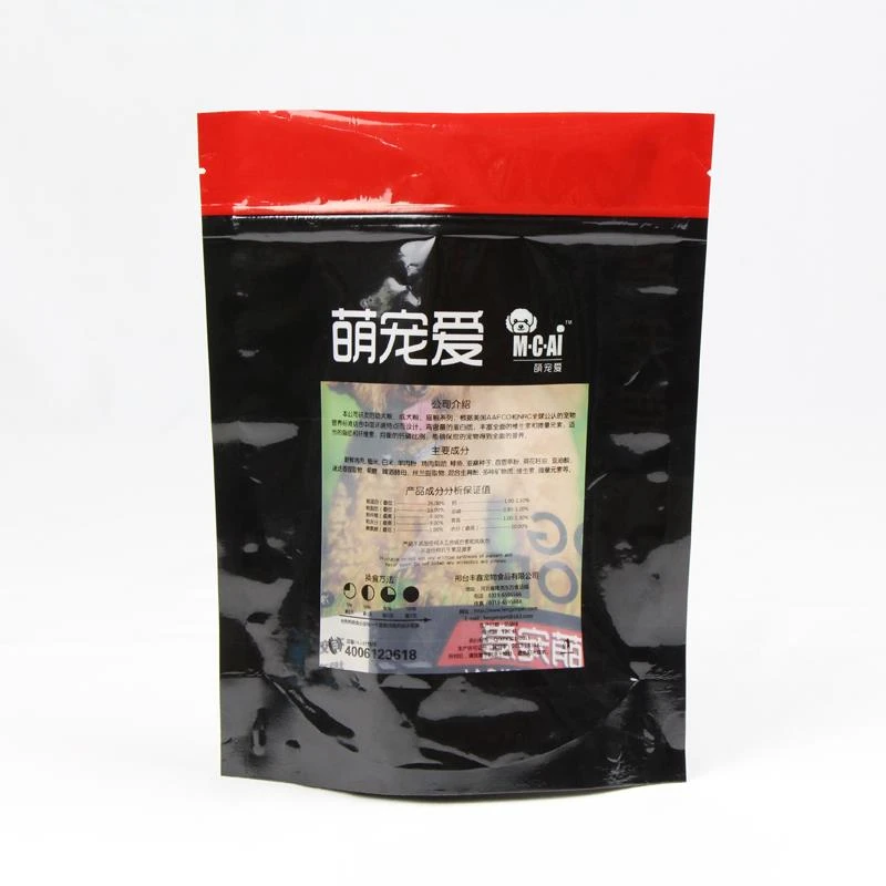 Станд Уп Дог Паковање хране са прозором Stand Up Dog Food Packaging With Window