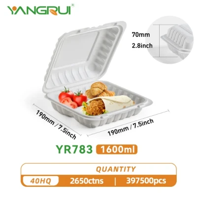 1-3com disposable meal container