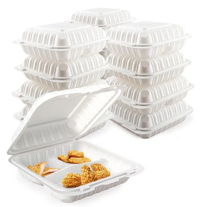 Фабричка цена црни квадратни поклопац са преклопним пластичним поклопцем за вађење амбалаже за храну Кутије за пржену пилетину Контејнер за храну за продавницу