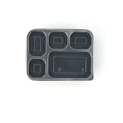 400 паковања црни основни контејнер за припрему оброка