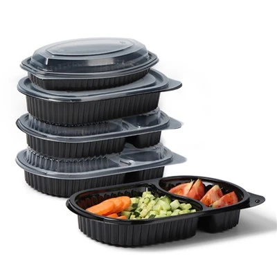 Пластични овални контејнер за припрему оброка за вишекратну употребу