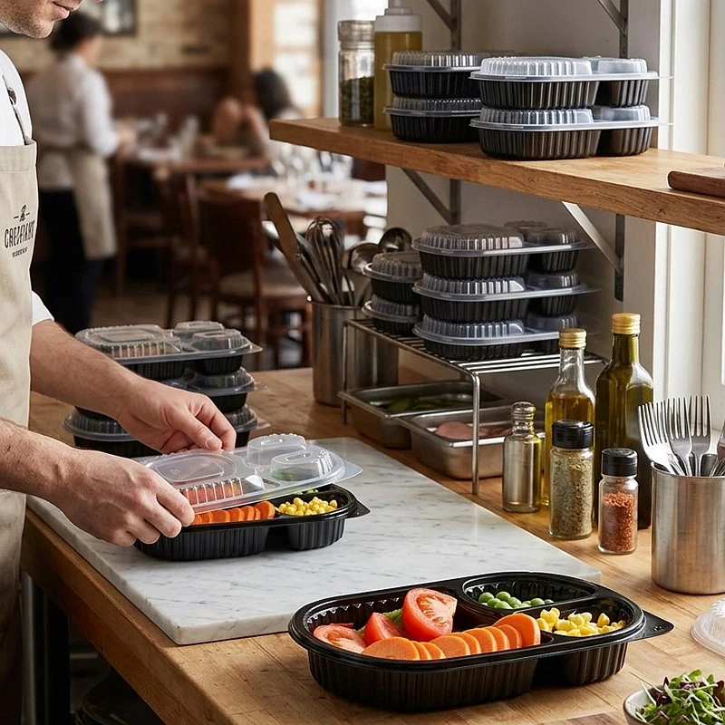 oval takeout containers